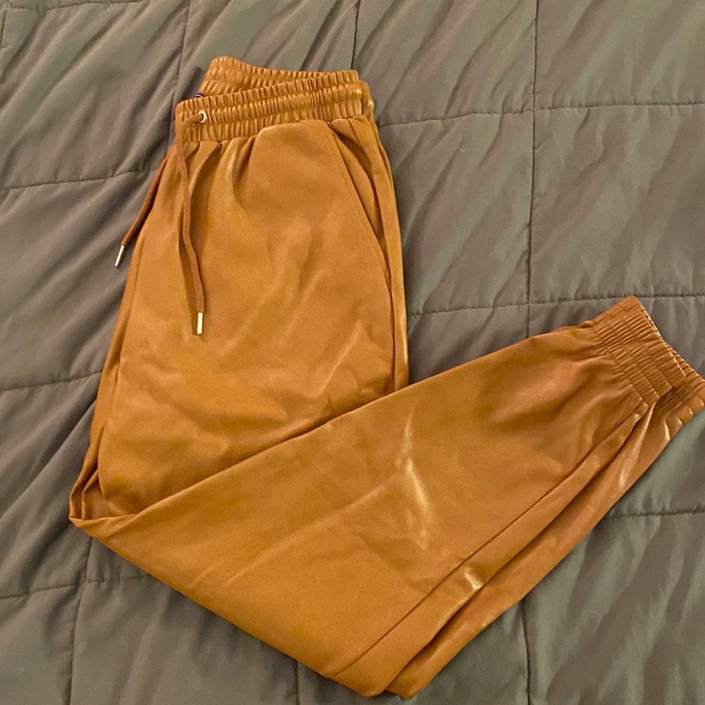 Faux Leather Pants